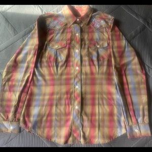 Womens Medium Roper Western Shirt
